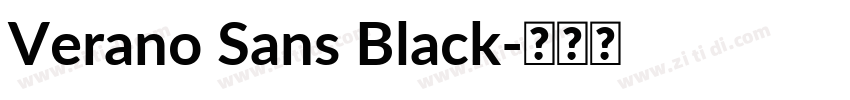 Verano Sans Black字体转换